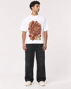 Mockup Boxy Heavyweight Tee White male full-body 10