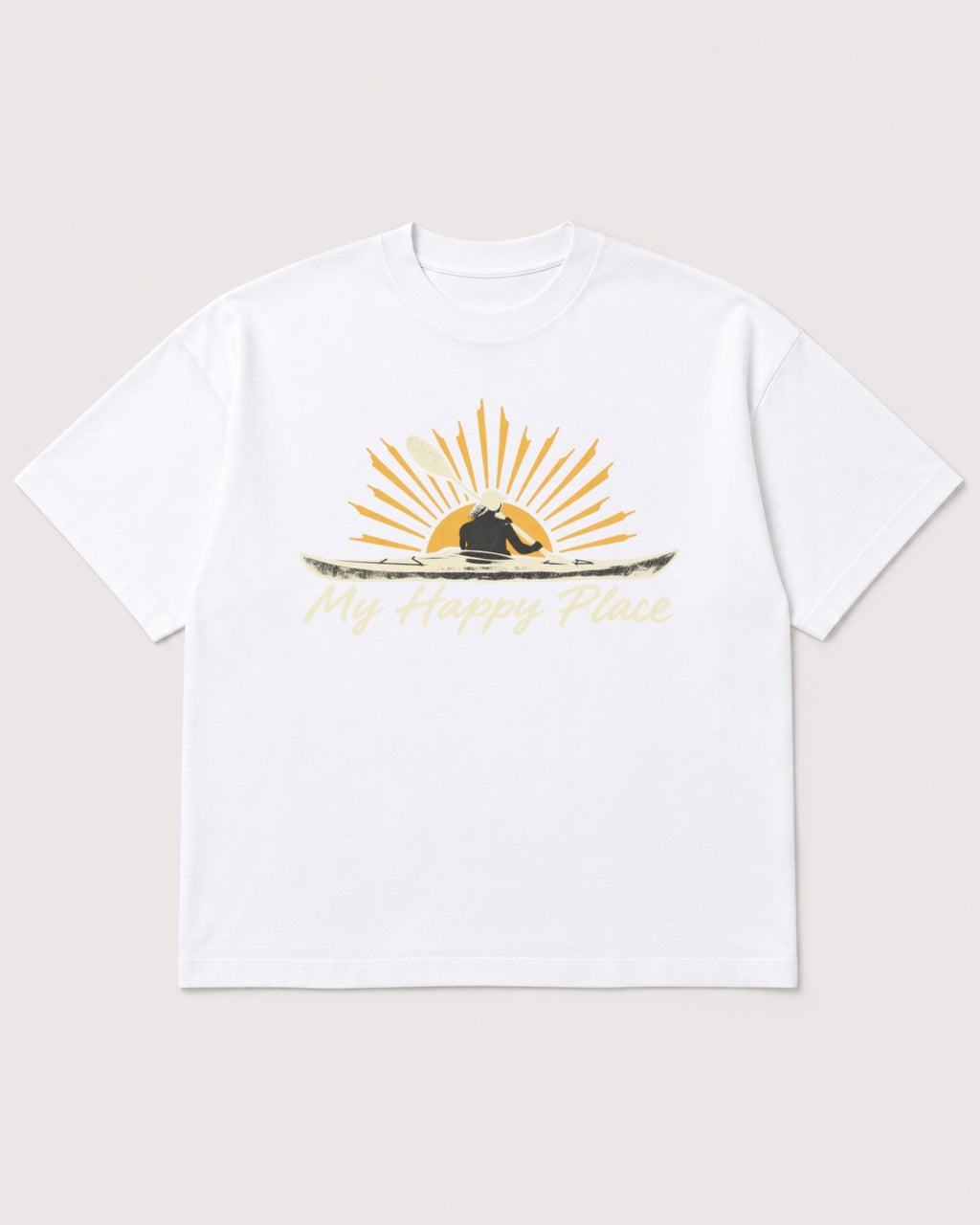Mockup Boxy Heavyweight Tee White product