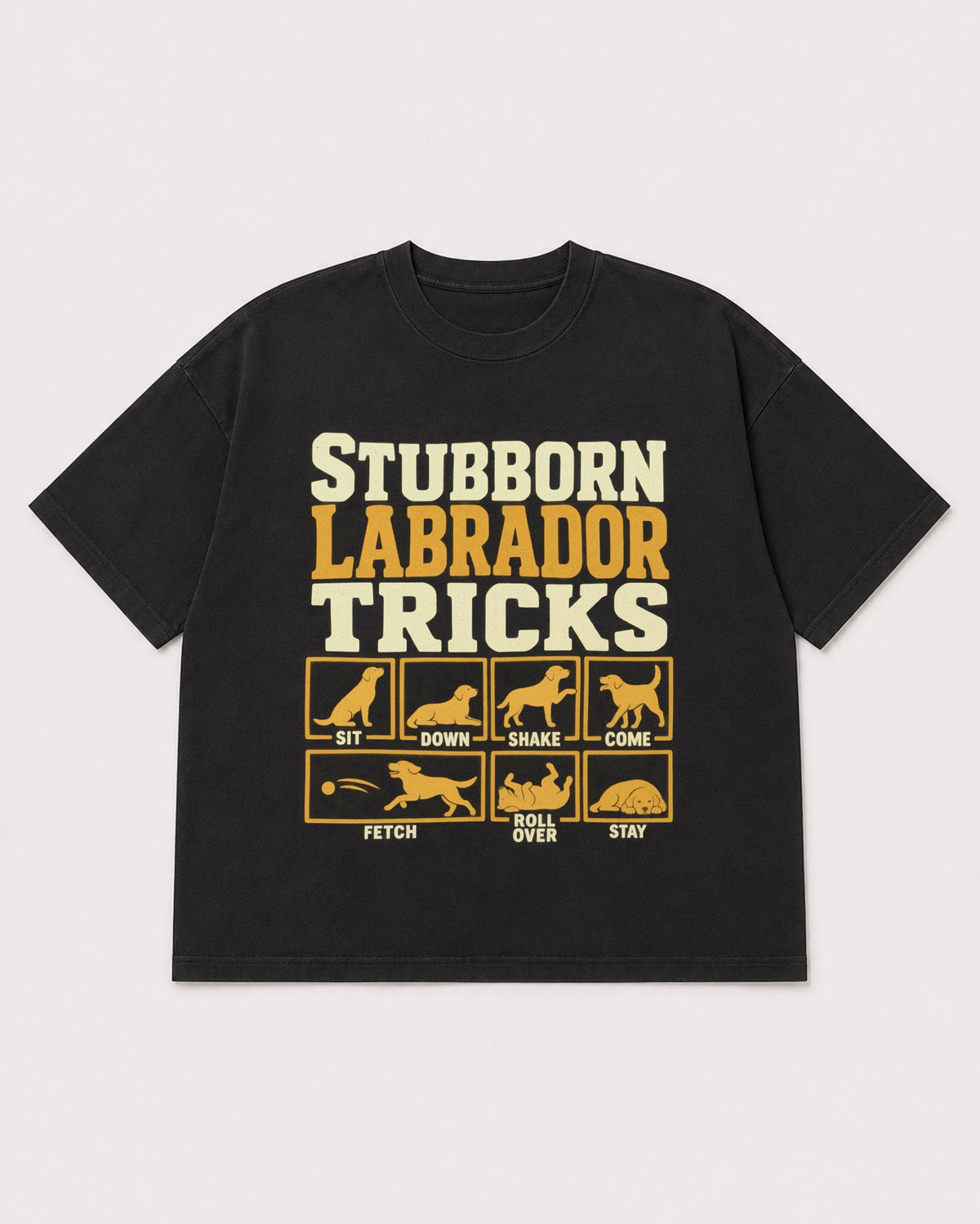 Mockup Boxy Heavyweight Tee Black product