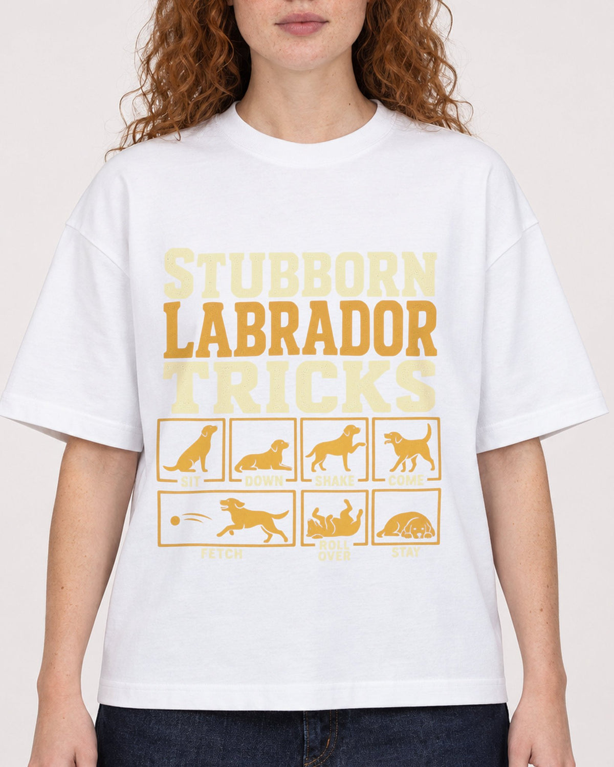 Mockup Boxy Heavyweight Tee White female close-up 09