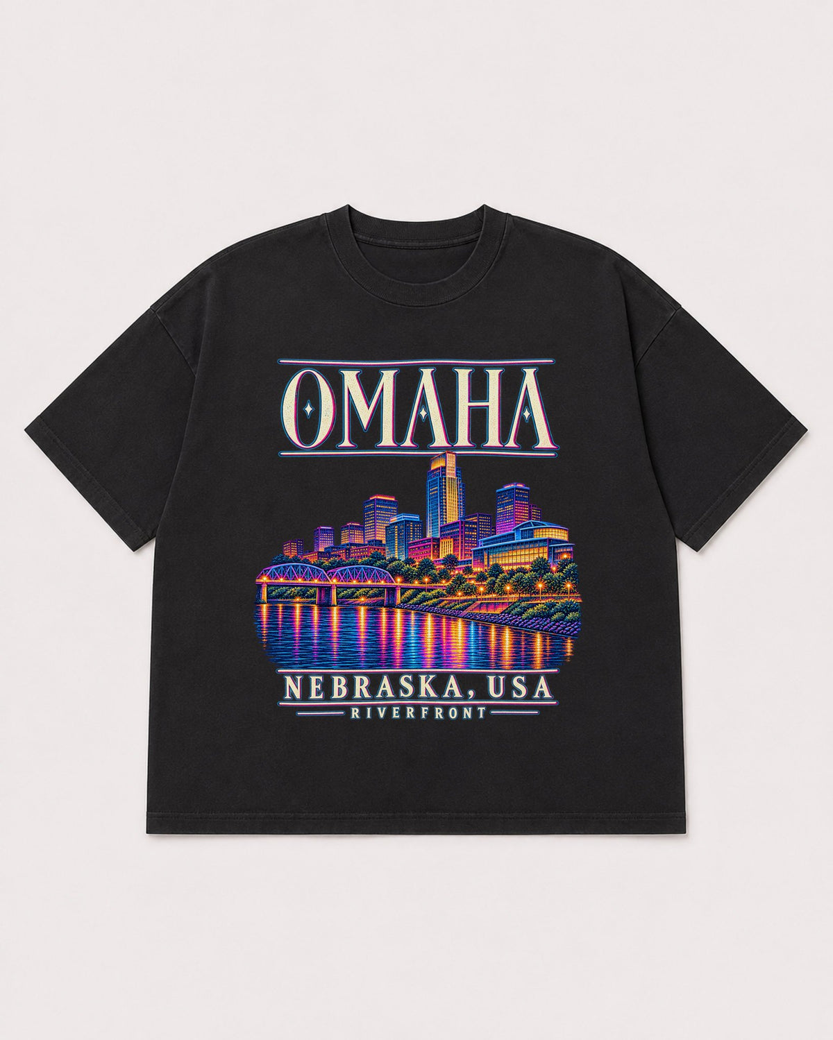 Mockup Boxy Heavyweight Tee Black product