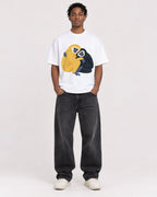 Mockup Boxy Heavyweight Tee White male full-body 05