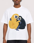 Mockup Boxy Heavyweight Tee White male close-up 05
