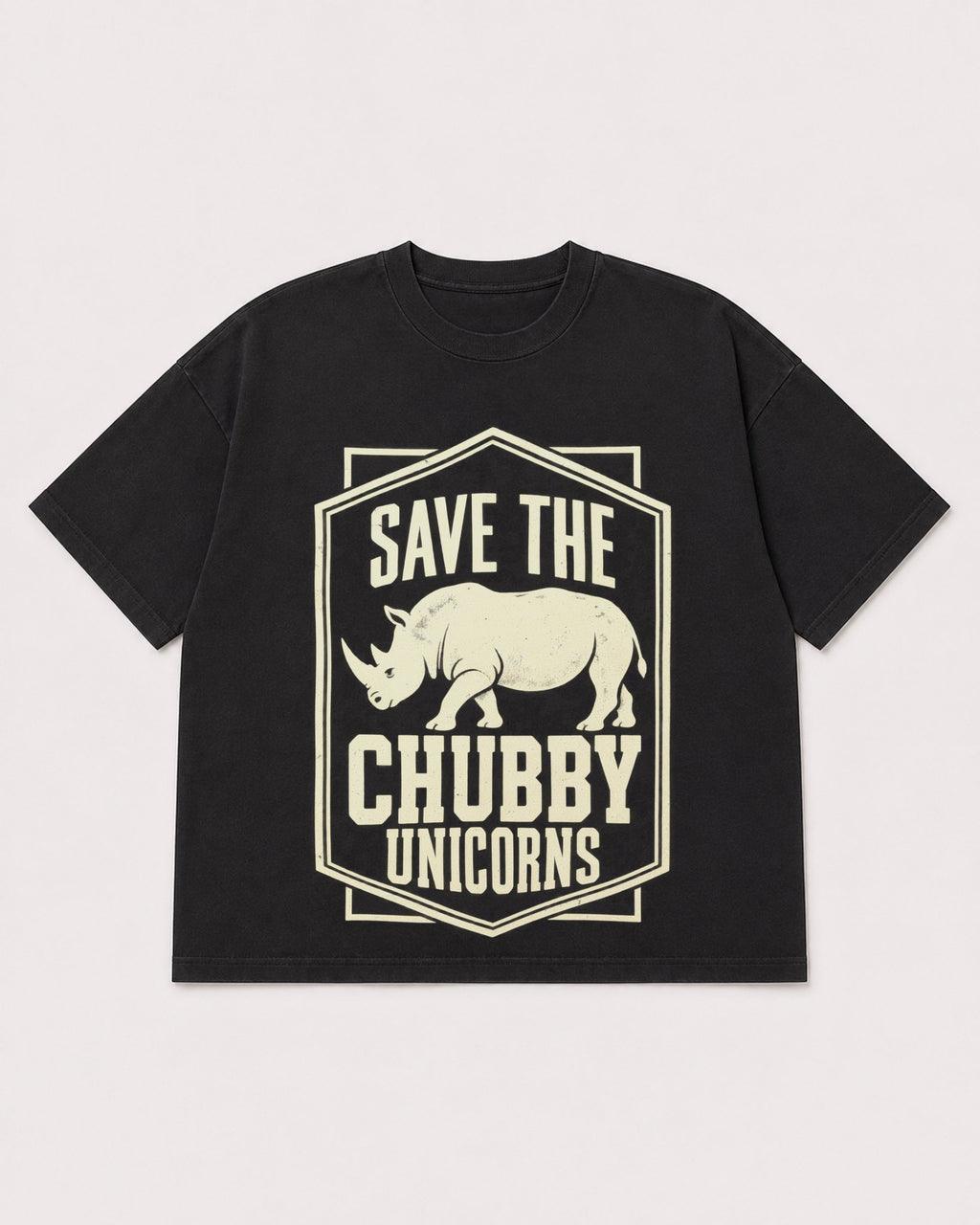 Mockup Boxy Heavyweight Tee Black product
