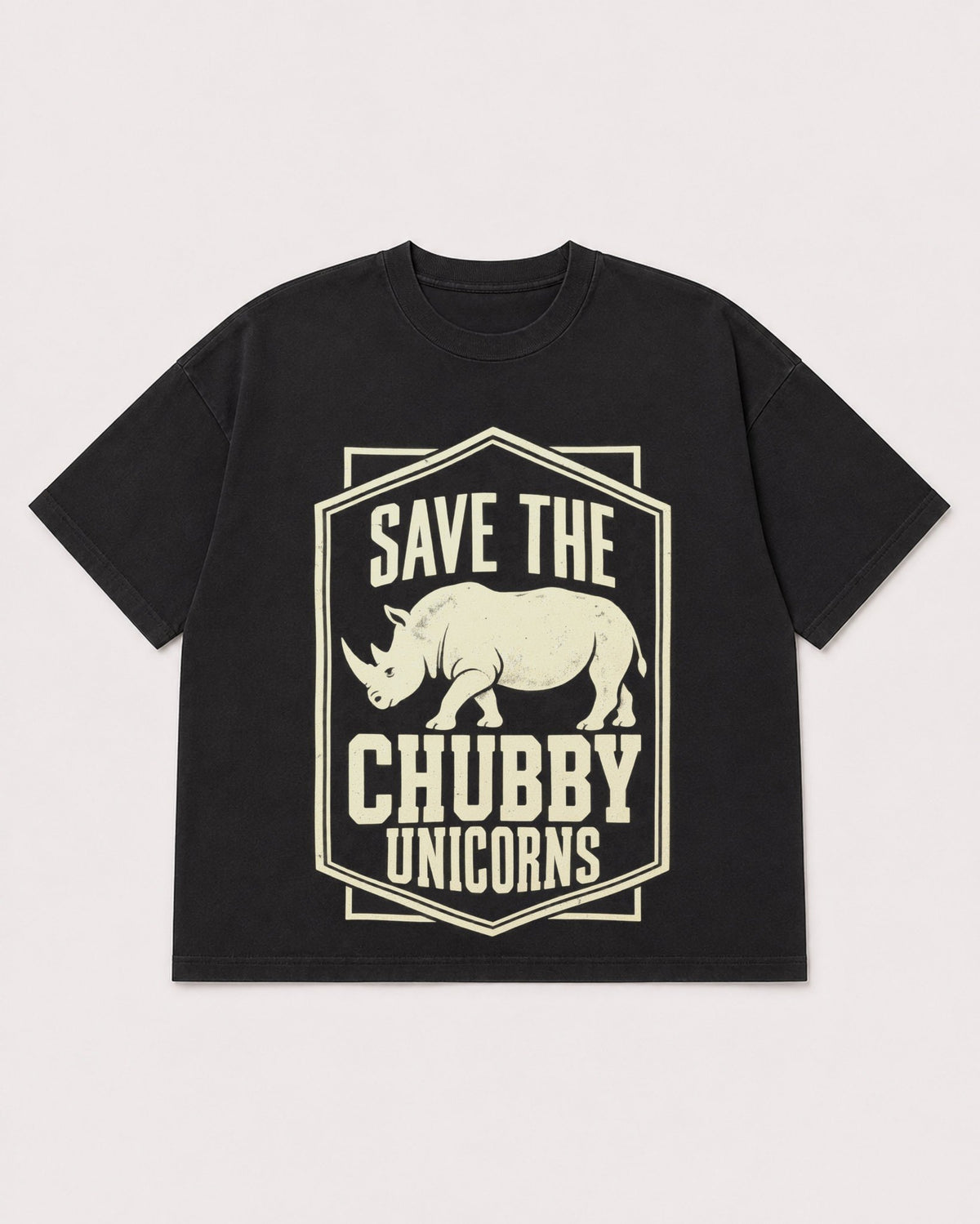 Mockup Boxy Heavyweight Tee Black product