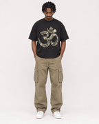 Mockup Boxy Heavyweight Tee Black male full-body 04