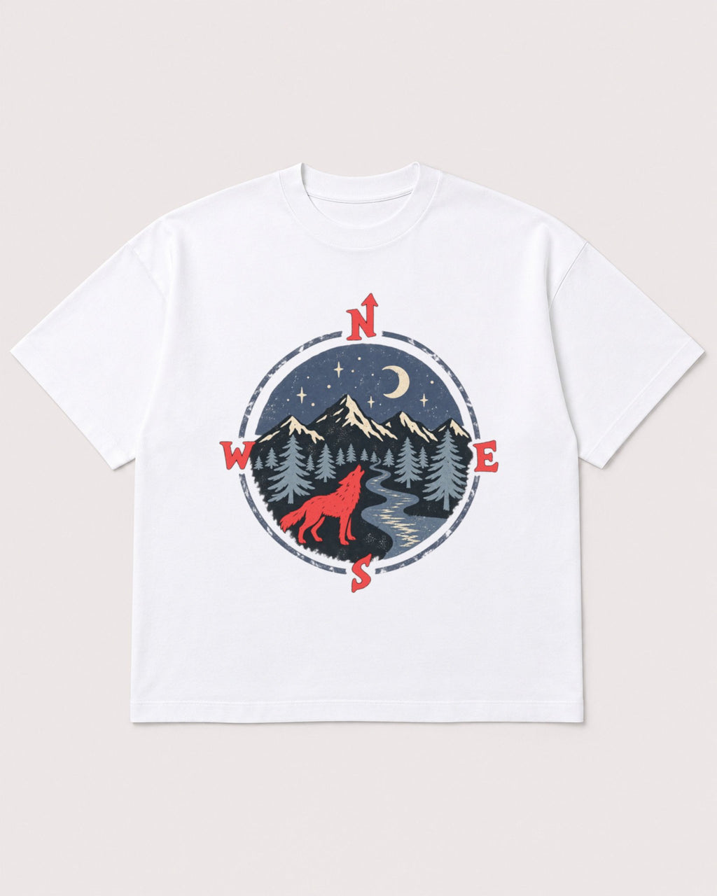 Mockup Boxy Heavyweight Tee White product