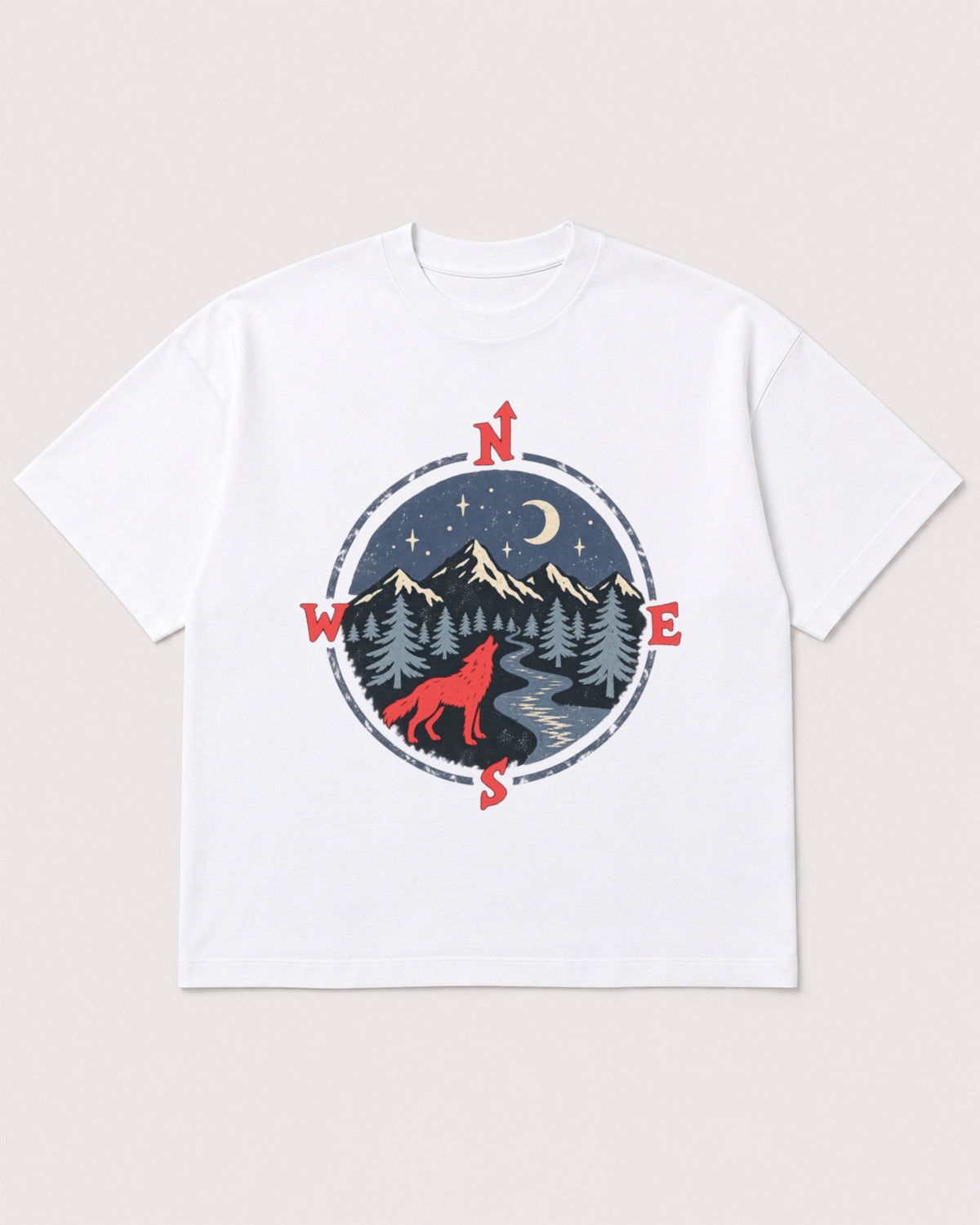 Mockup Boxy Heavyweight Tee White product