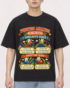Mockup Boxy Heavyweight Tee Black male close-up 01