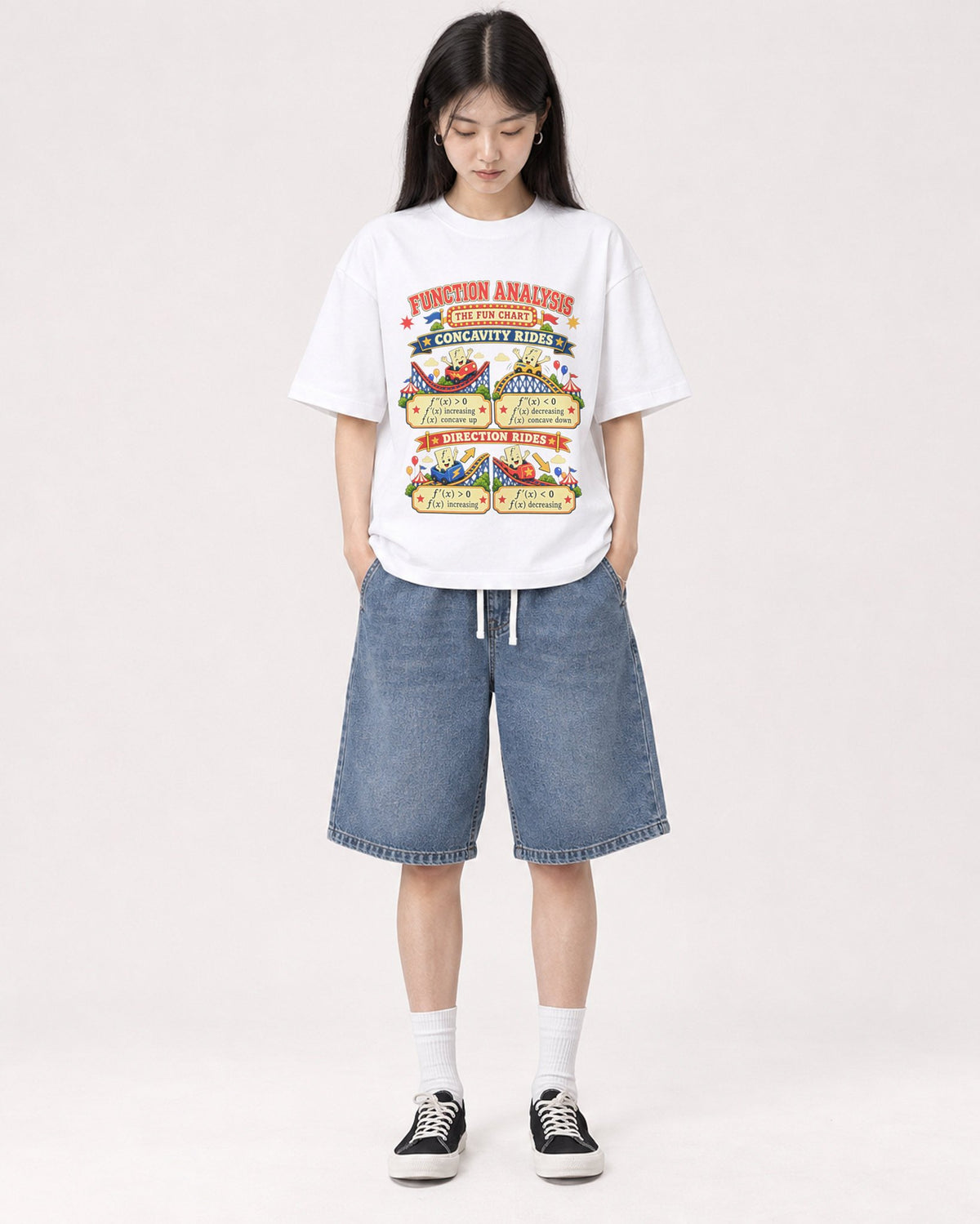 Mockup Boxy Heavyweight Tee White female full-body 01