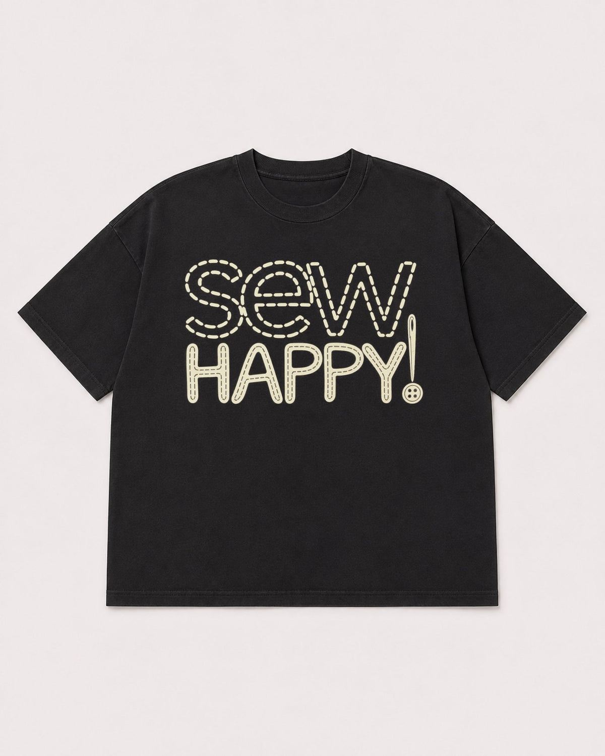 Mockup Boxy Heavyweight Tee Black product
