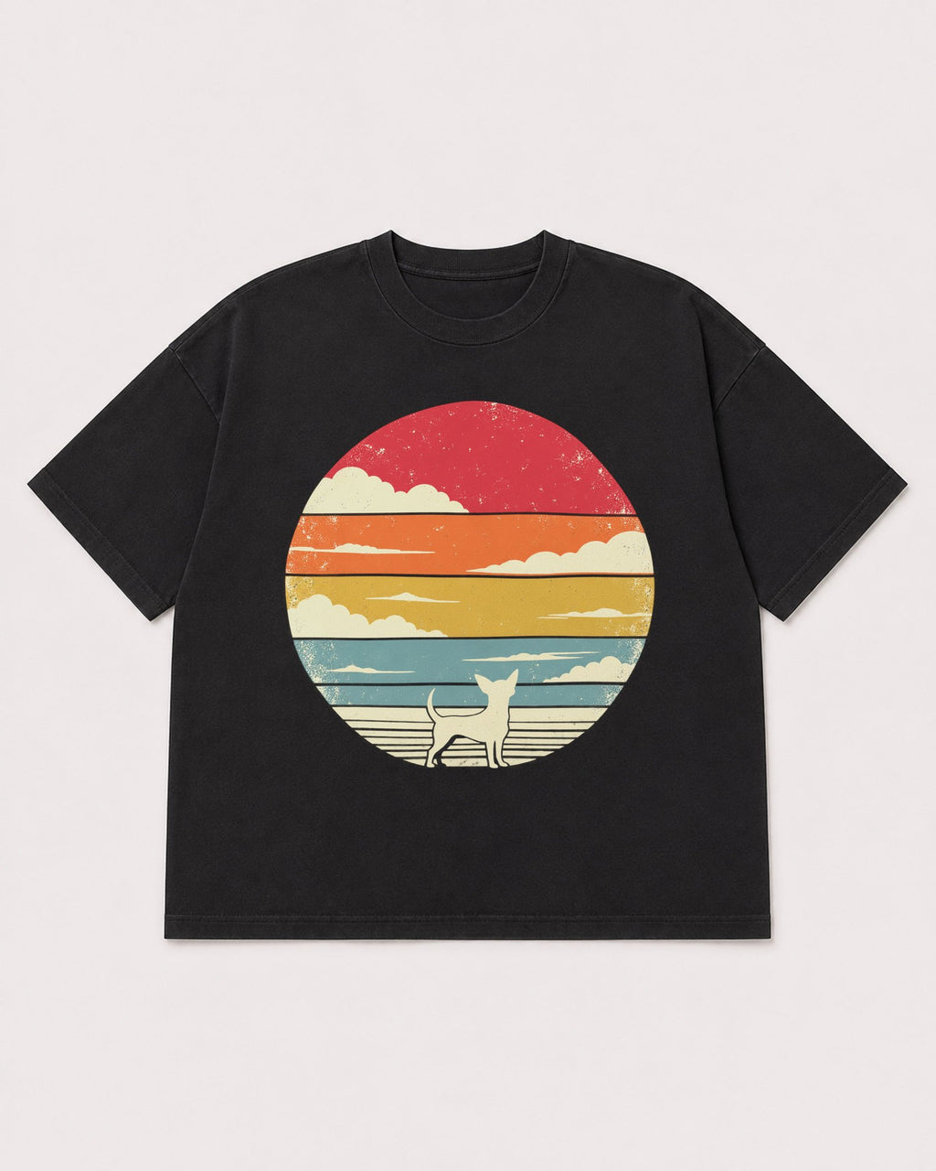 Mockup Boxy Heavyweight Tee Black product