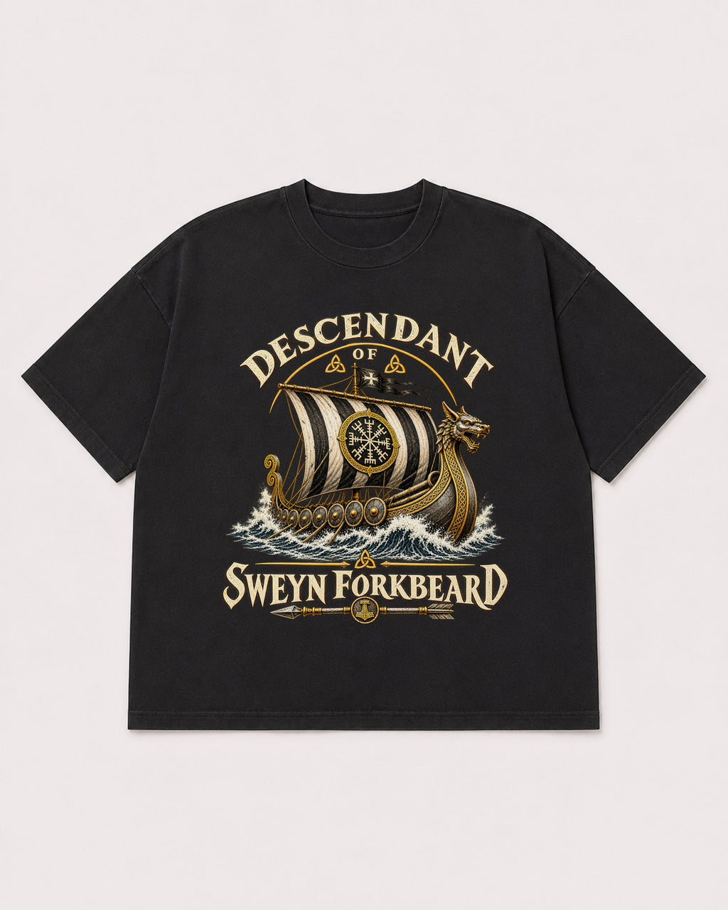 Mockup Boxy Heavyweight Tee Black product