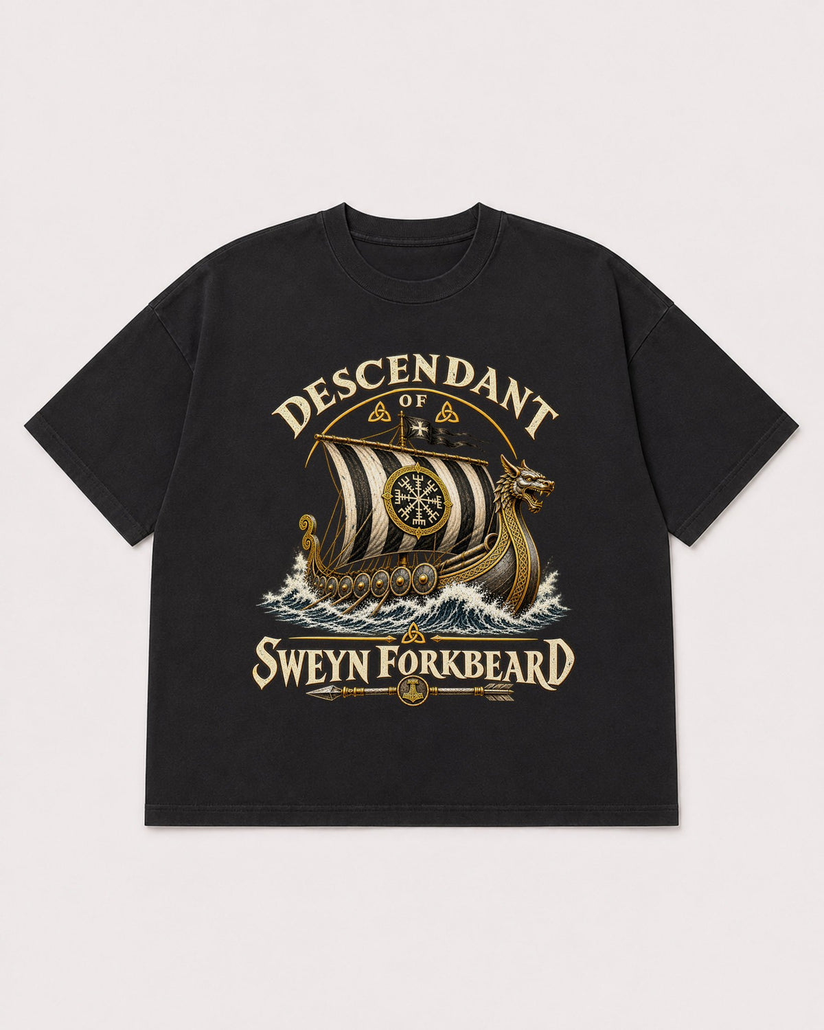 Mockup Boxy Heavyweight Tee Black product