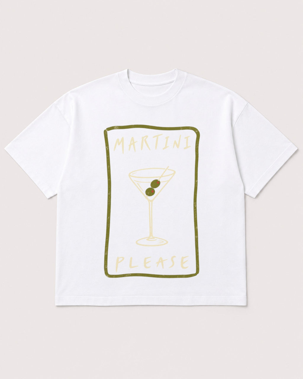 Mockup Boxy Heavyweight Tee White product