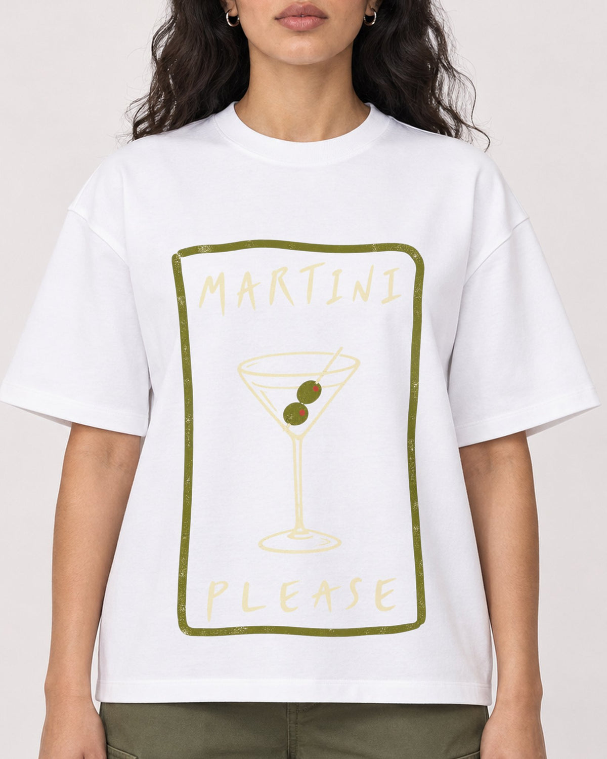 Mockup Boxy Heavyweight Tee White female close-up 07