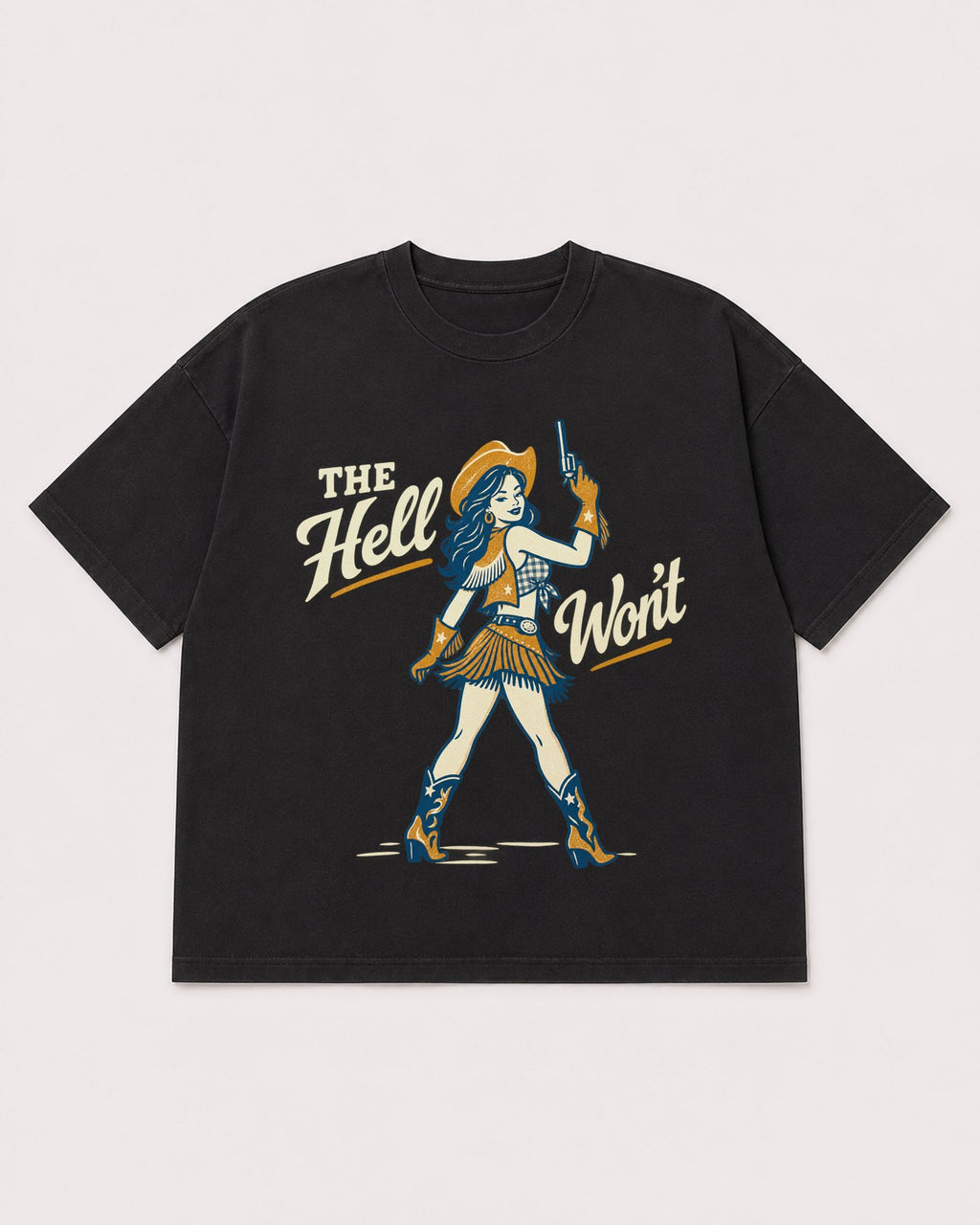 Mockup Boxy Heavyweight Tee Black product