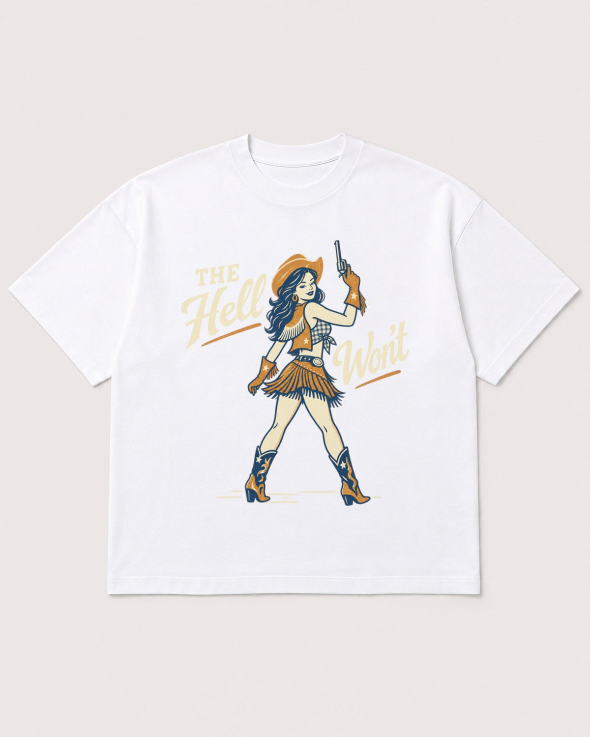 Mockup Boxy Heavyweight Tee White product