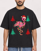 Mockup Boxy Heavyweight Tee Black male close-up 07