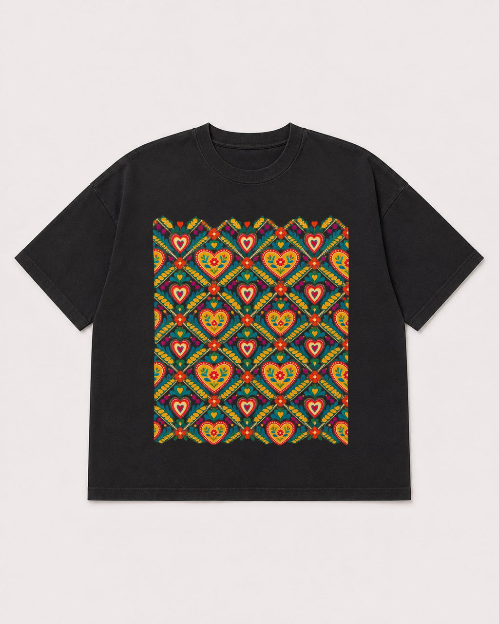 Mockup Boxy Heavyweight Tee Black product