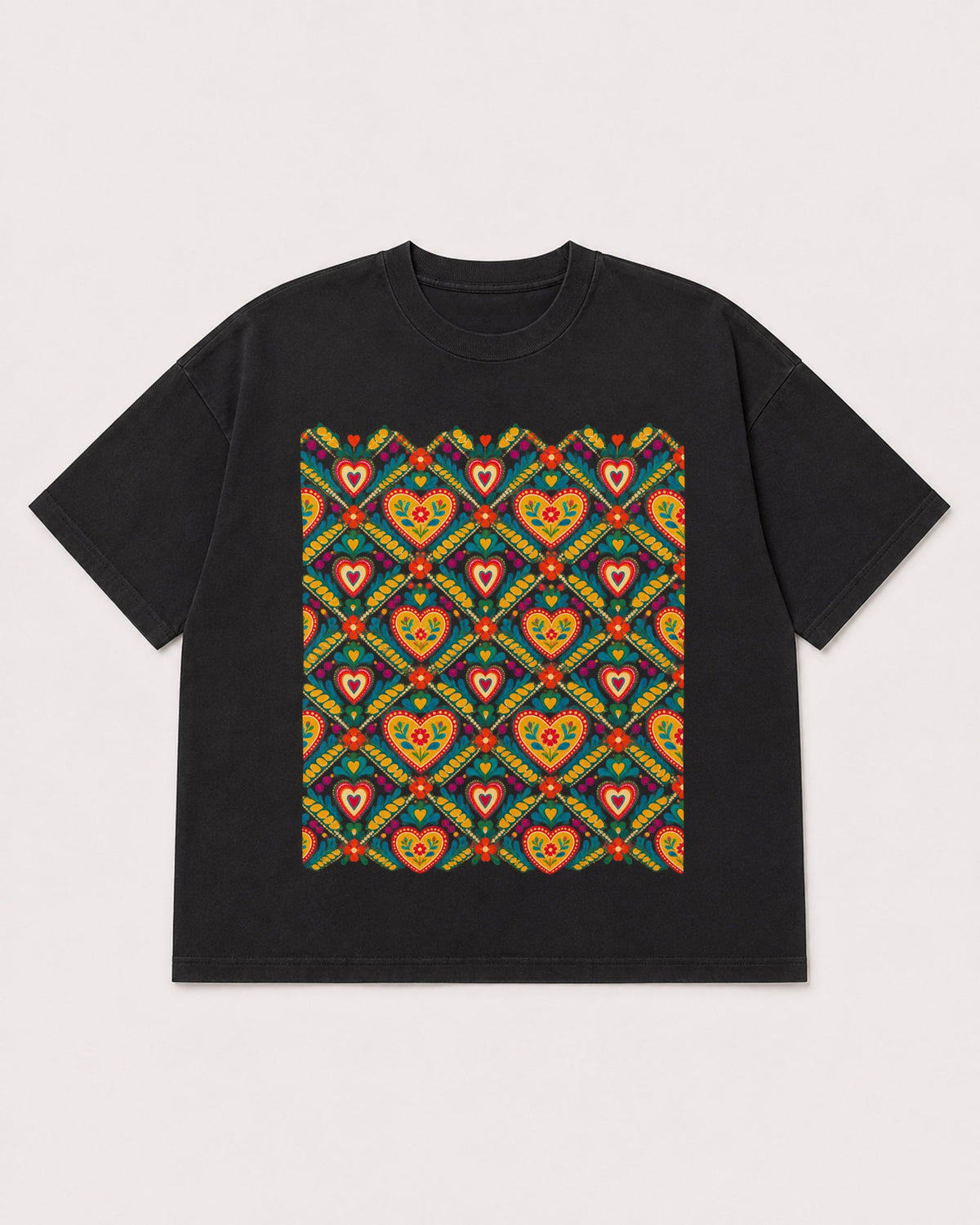 Mockup Boxy Heavyweight Tee Black product