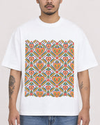 Mockup Boxy Heavyweight Tee White male close-up 12
