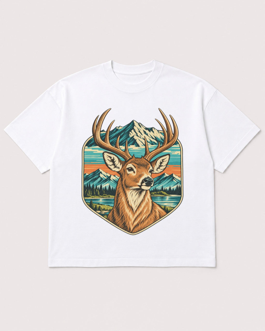 Mockup Boxy Heavyweight Tee White product