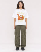 Mockup Boxy Heavyweight Tee White female full-body 02