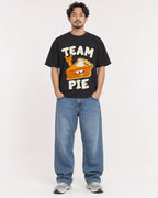 Mockup Boxy Heavyweight Tee Black male full-body 02