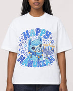 Mockup Boxy Heavyweight Tee White female close-up 04