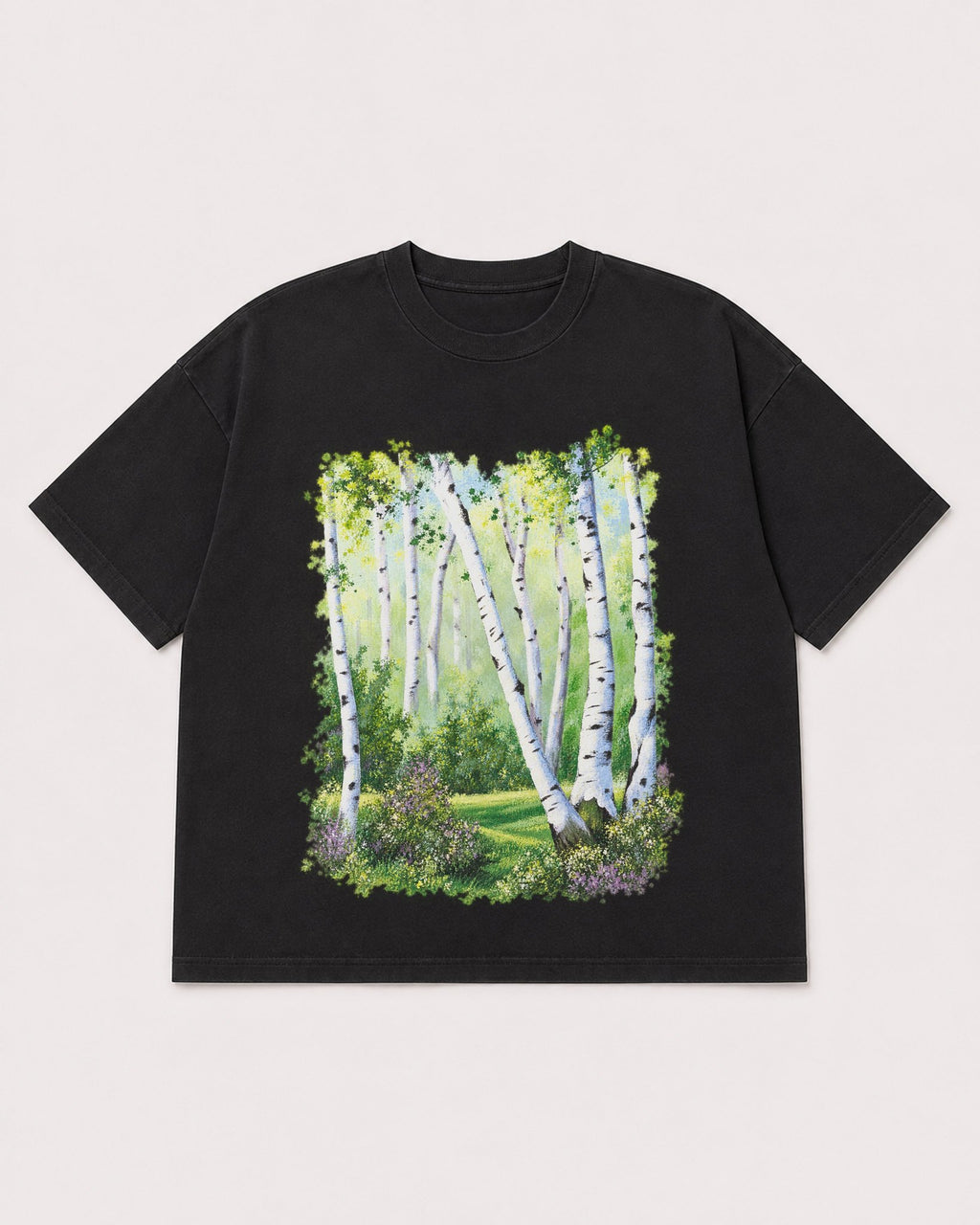 Mockup Boxy Heavyweight Tee Black product