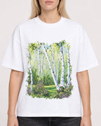 Mockup Boxy Heavyweight Tee White female close-up 08