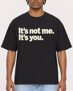 Mockup Boxy Heavyweight Tee Black male close-up 05