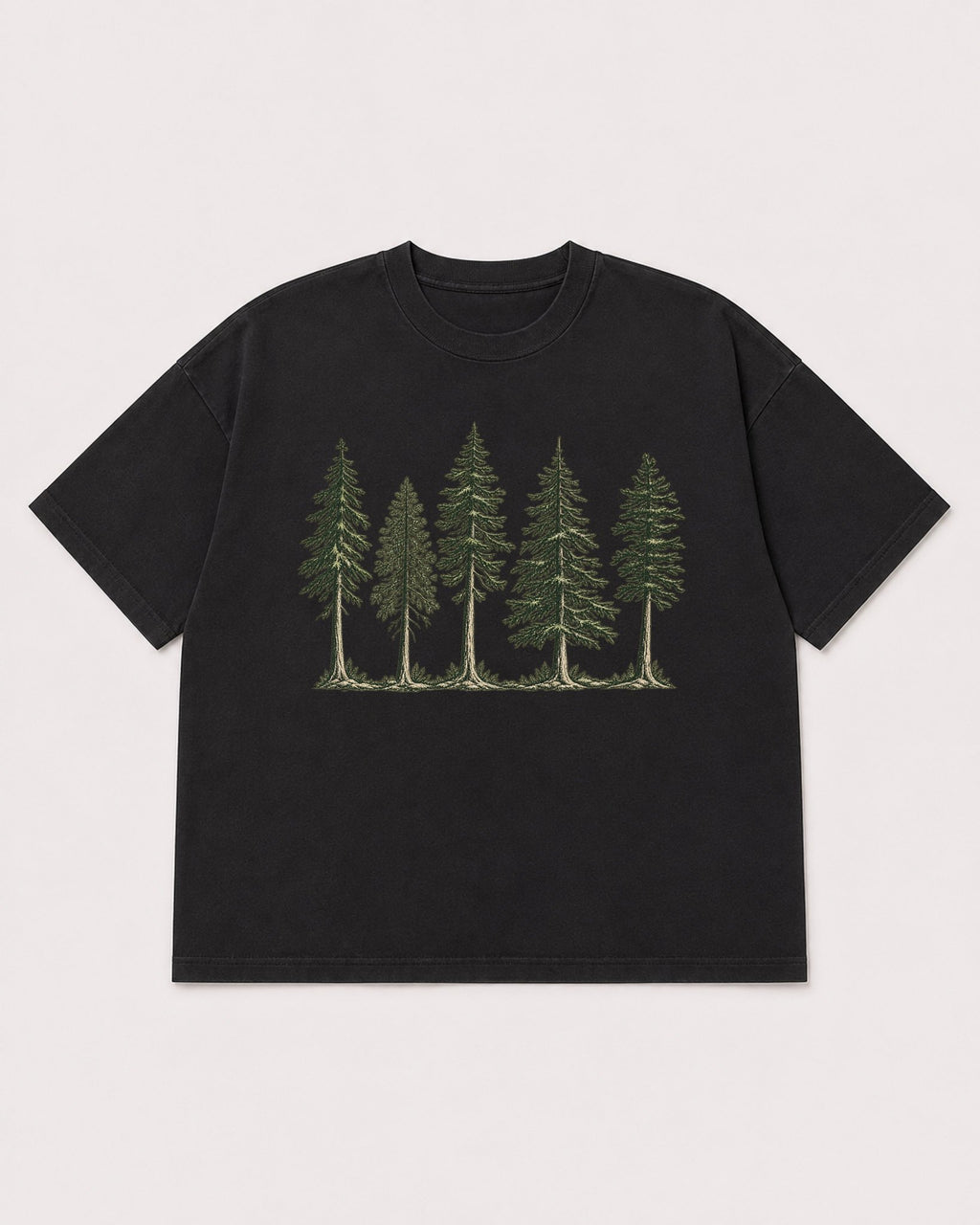Mockup Boxy Heavyweight Tee Black product