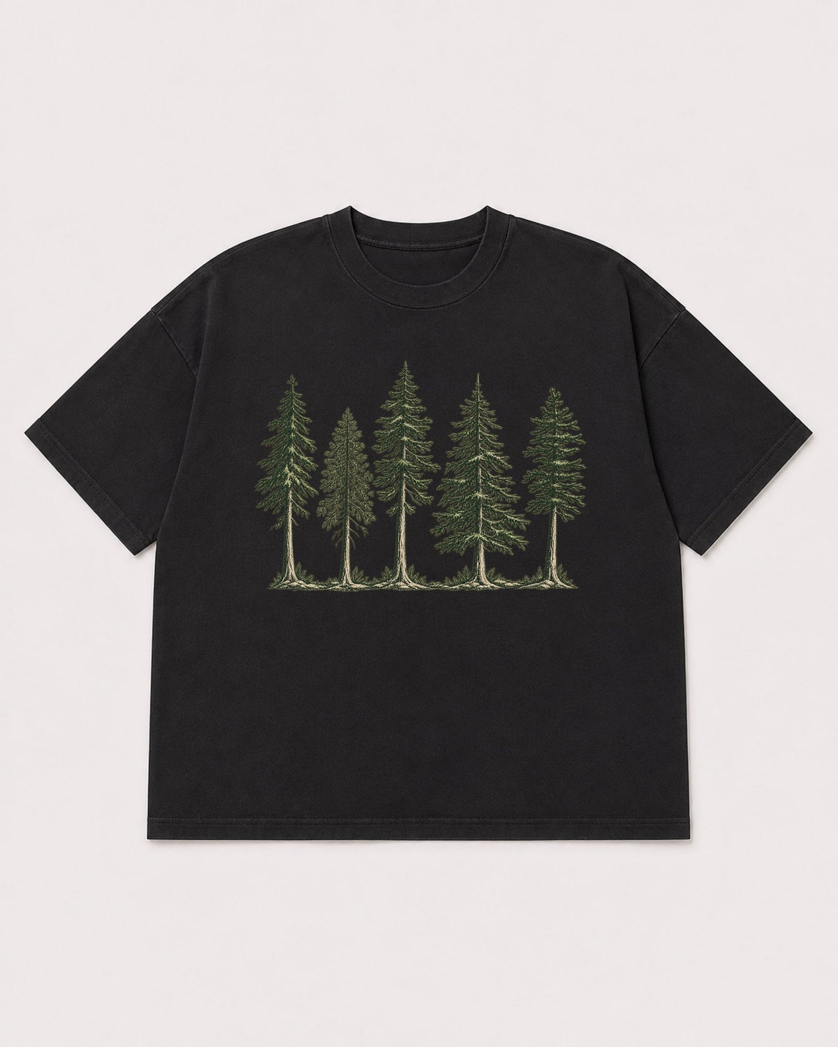 Mockup Boxy Heavyweight Tee Black product