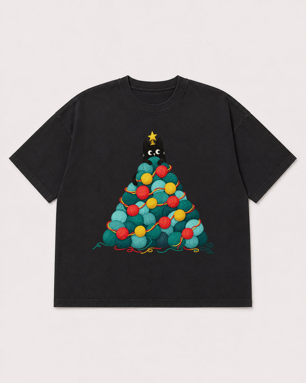 Mockup Boxy Heavyweight Tee Black product