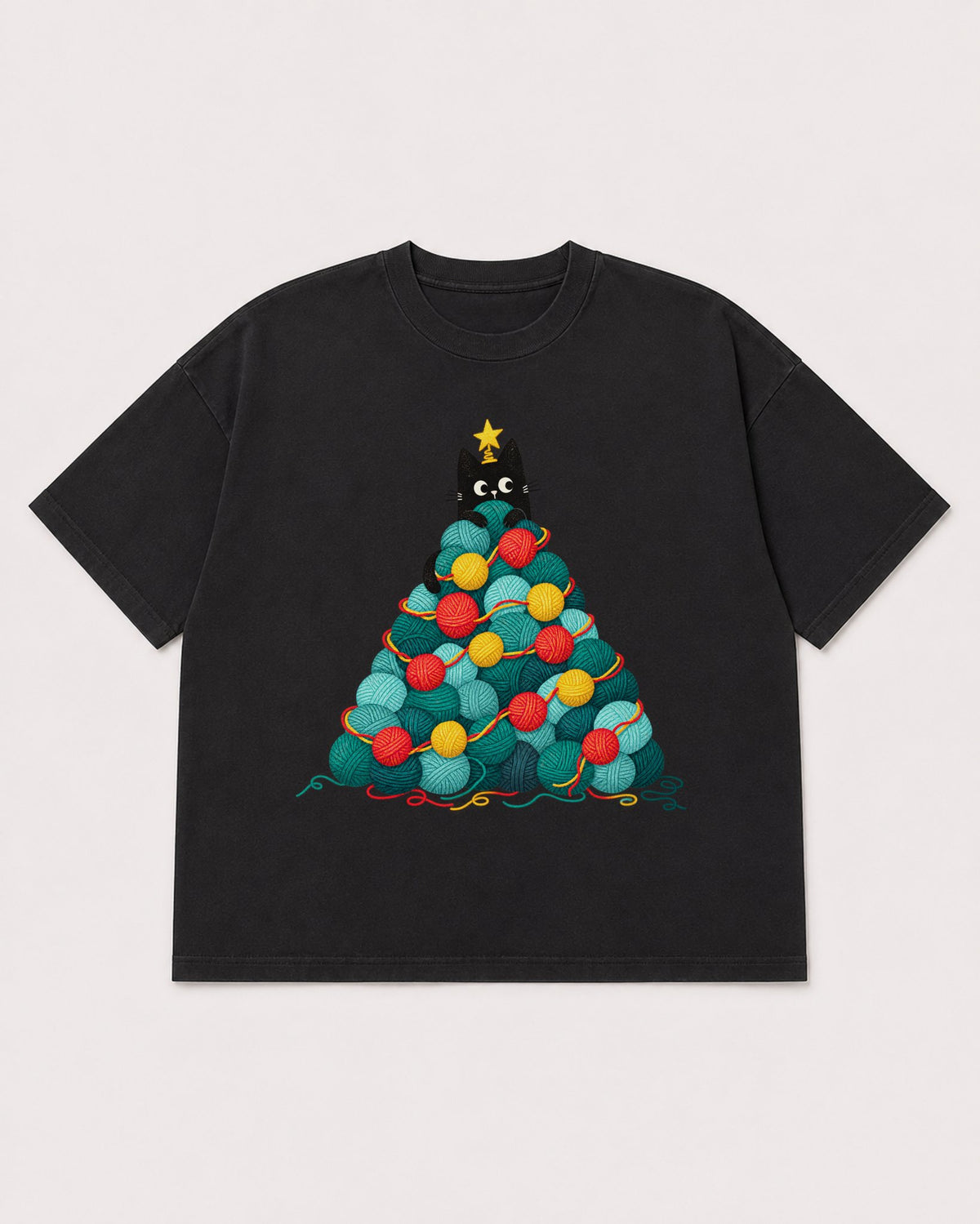 Mockup Boxy Heavyweight Tee Black product