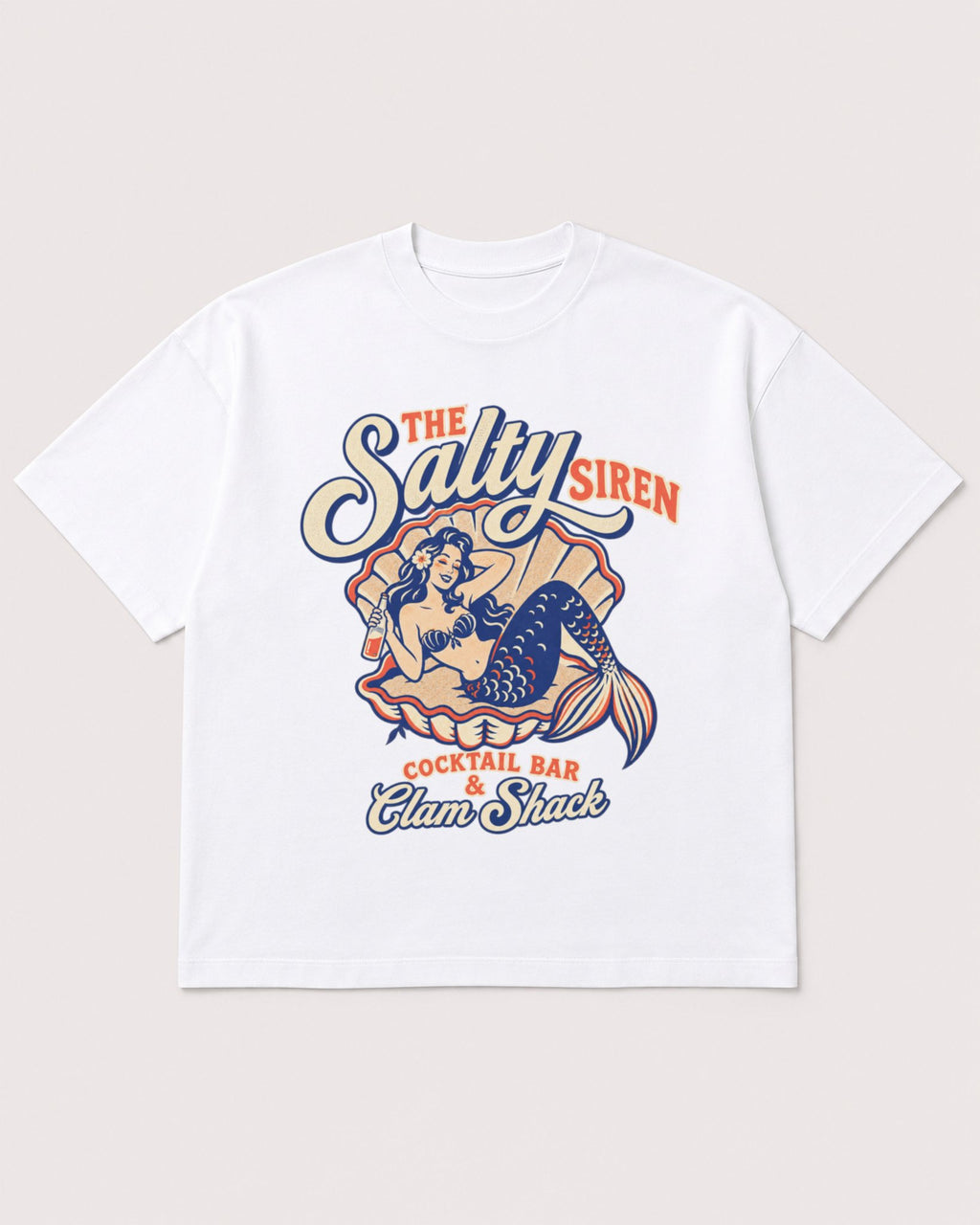 Mockup Boxy Heavyweight Tee White product
