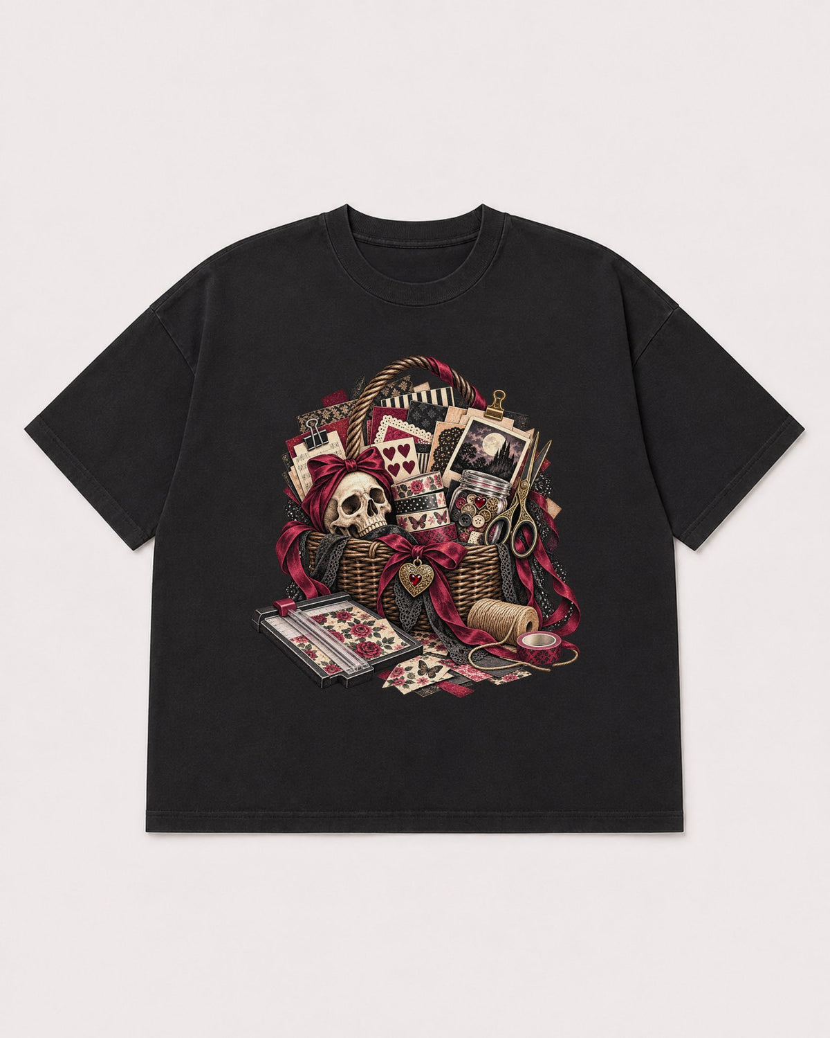 Mockup Boxy Heavyweight Tee Black product
