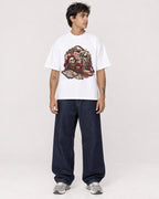 Mockup Boxy Heavyweight Tee White male full-body 06