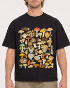 Mockup Boxy Heavyweight Tee Black male close-up 28