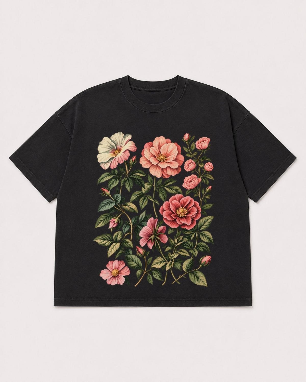 Mockup Boxy Heavyweight Tee Black product