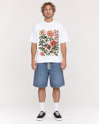Mockup Boxy Heavyweight Tee White male full-body 28