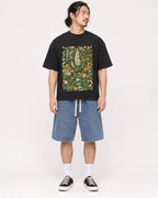 Mockup Boxy Heavyweight Tee Black male full-body 43