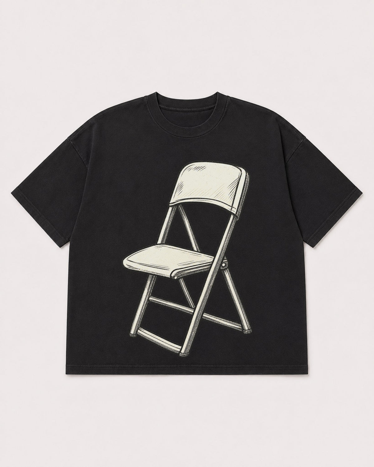 Mockup Boxy Heavyweight Tee Black product