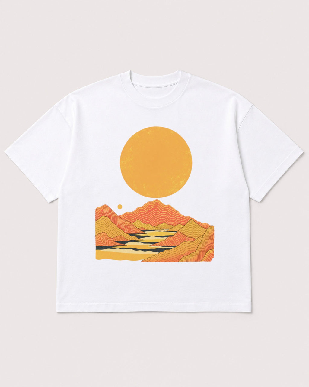 Mockup Boxy Heavyweight Tee White product