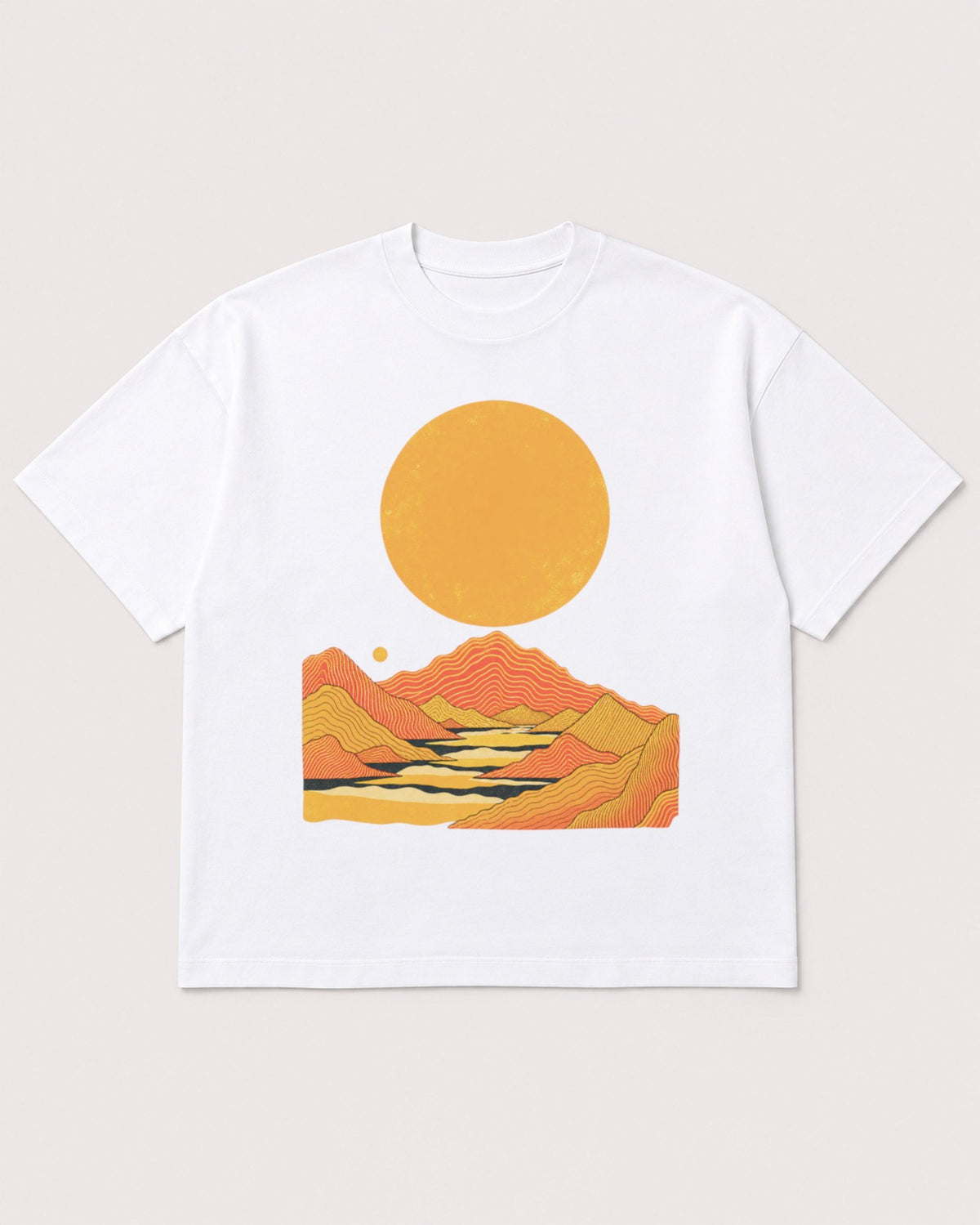 Mockup Boxy Heavyweight Tee White product