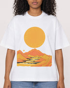 Mockup Boxy Heavyweight Tee White female close-up 05