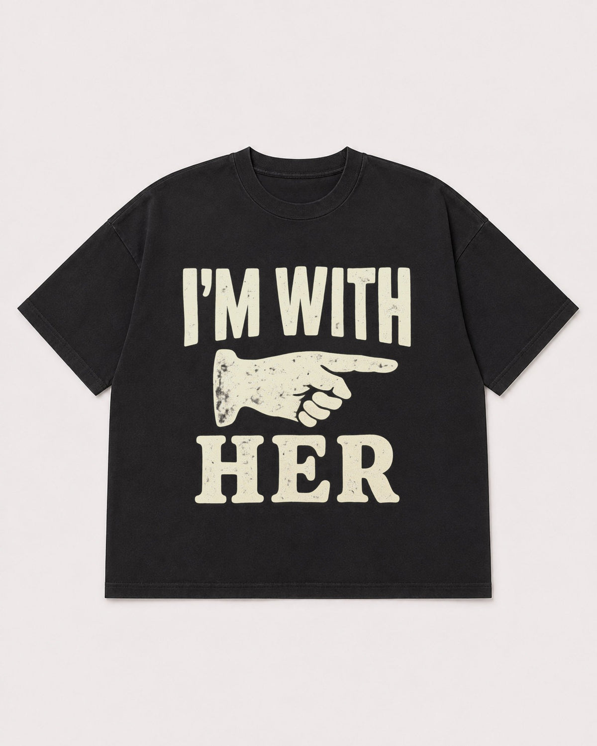 Mockup Boxy Heavyweight Tee Black product