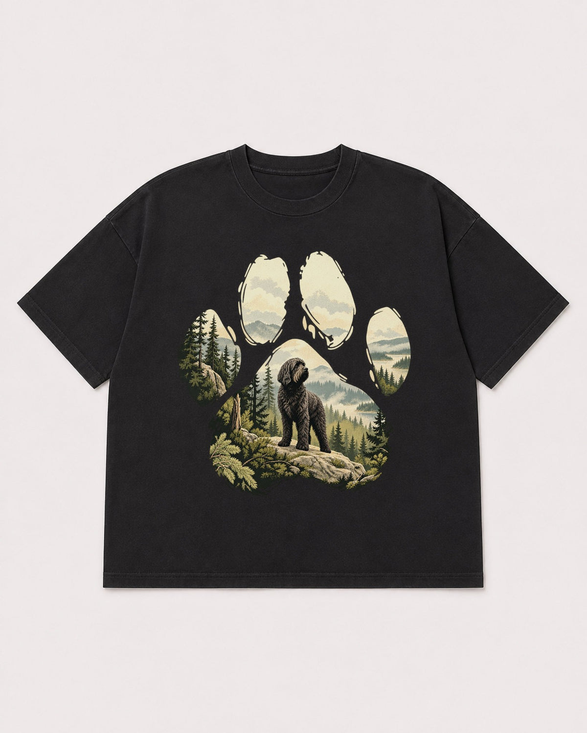 Mockup Boxy Heavyweight Tee Black product